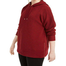 allbrand365 designer Womens Activewear Zip Hem Hoodie Size Large,Cherry Pie - £27.53 GBP