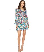 Laundry by Shelli Segal Floral Print Godet Dress, Women&#39;s 6, Enamel Blue - $122.18 CAD