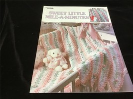 Leisure Arts Sweet Little Mile-A-Minutes 7 Baby Afghans Craft Pattern Book - £9.48 GBP