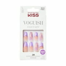 KISS Voguish Fantasy Press-On Nails, sunkissed, Purple, Long Coffin, 31 Ct. - £10.35 GBP