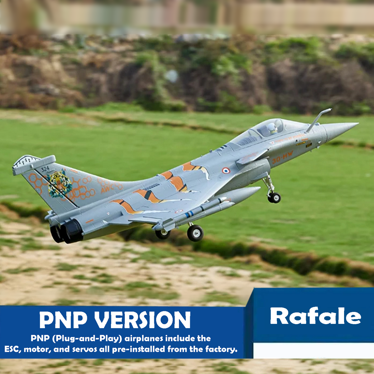 RC Airplane Rafale Aircraft EDF Jet Plane Fighter Brushless Motor ESC ...