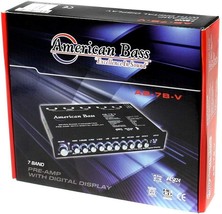 AB7BV American Bass7 Band Equalizer Built In Volt Meter 7V Output Heavy ... - $187.99