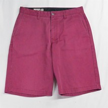 Volcom 32 x 11&quot; Red Mens Frickin&#39; Solid Chino Shorts - $17.99