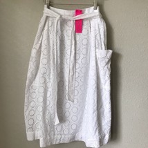 Lilly Pulitzer White Pier Midi Skirt sz 00 NWT - £50.86 GBP