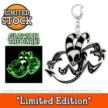 Helluva Boss Blitz Skeleton Glow in the Dark Limited Edition Acrylic Keychain - £39.95 GBP