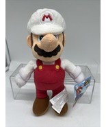 New Super Fire Mario (White) Plush Stuffed Toy 9&quot; Jakks world of Nintendo - $9.49 CAD