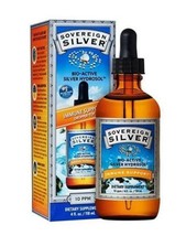 Sovereign Silver - 4 oz Silver Hydrosol Dropper-Top – 10 PPM - £19.88 GBP