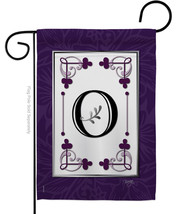 Classic O Initial Garden Flag Simply Beauty 13 X18.5 Double-Sided House Banner - £15.96 GBP