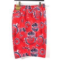 Foundry Men&#39;s Swim Trunks Tie Dye Hawaiian Island Floral Print Red Size 4XL - £11.78 GBP