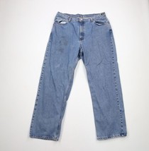 Vtg 90s Ralph Lauren Mens 38x32 Faded Spell Out Baggy Loose Fit Wide Leg Jeans - £54.14 GBP
