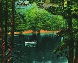 Winsted Connecticut CT Pictruresque Highland Lake 1935 Vtg Postcard - £3.09 GBP