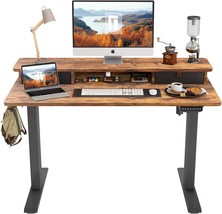 Fezibo Height Adjustable Electric Standing Desk, 48 X 24 Inch Table, 48 Inch. - £173.37 GBP