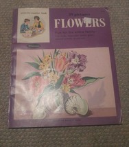 Vintage Whitman Paint By Number Book 39 Flowers Roberta Paflin 1967 Unused - £16.06 GBP
