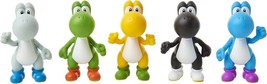 Super Mario Yoshi Action Figures Green, Blue, White, Yellow &amp; Black 2.5-... - £27.21 GBP