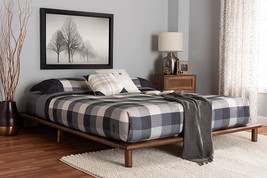 Neves Walnut Brown Queen Size Bed - $5,521.41 MXN