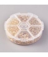 Split Rings Assorted sizes in plastic size sorted box Gold color   01G - £7.46 GBP
