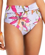 Bar III Printed High-Waist Bikini Bottoms Wild Tropic, Purple, Size Xs - £14.16 GBP