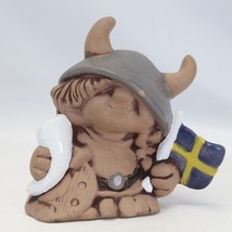 Viking Troll  Ewa Jarenskog Jie Keramik Sweden Sverige Trollet Ceramic F... - $16.65