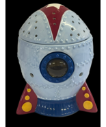 Scentsy Blast Off Rocket Blue Wax Warmer Space Ship Night Light Works 23176 - $31.49