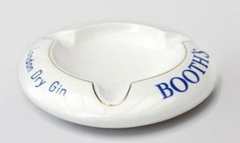 Large Booths London Dry gin ashtray vtg Porcelaine de Baudour Cerabel Belgium - £22.08 GBP