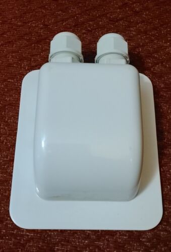 White Solar Weatherproof ABS Solar Double Cable Entry Gland for All Cabl... - $14.03