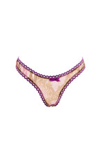 AGENT PROVOCATEUR Femmes Slip Luxe Élégante Violette Taille L - £37.50 GBP