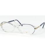 ELCE DIV.73 3208 CLEAR /BLUE /GOLD EYEGLASSES GLASSES FRAME 53-16-135mm ... - $107.42 CAD