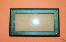 Step Light Cover Faceplate BRONZE 8-7/8X5 inch w/ FROST GLASS S710-BZ - $27.55