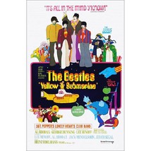Beatles Yellow Submarine Poster Reproduction 1968 - £11.84 GBP