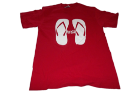 Coca Cola Open Happiness flip flop red T-Shirt Size S - £10.54 GBP