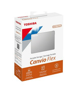 Toshiba Canvio Flex 1 TB Portable Hard Drive - External - Silver - $138.15