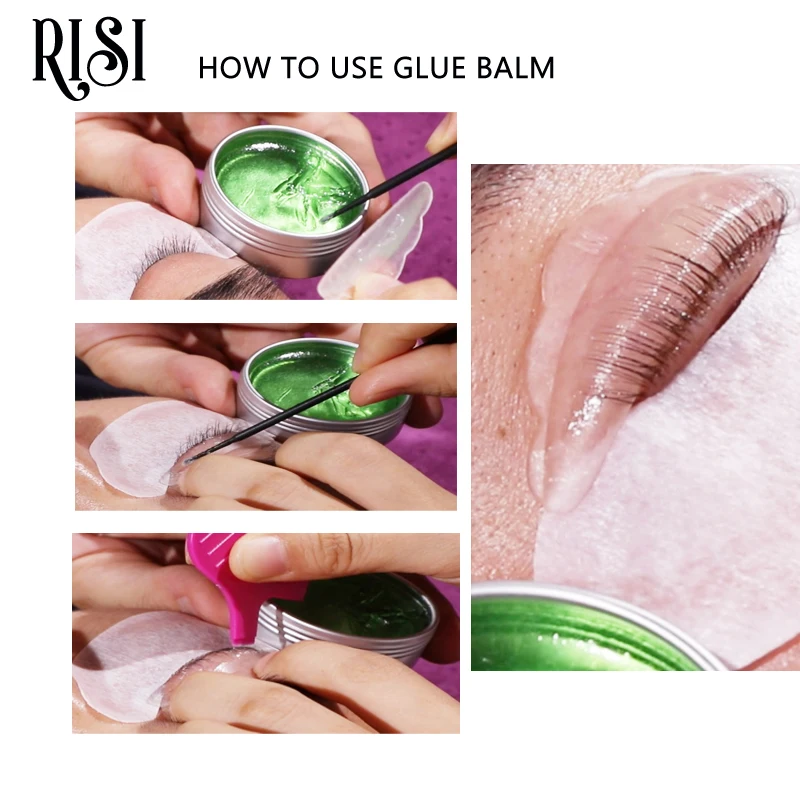 Sporting RISI For Eyelash Extension Non Irritation Lash Lifting Glue Balm Strong - £23.62 GBP