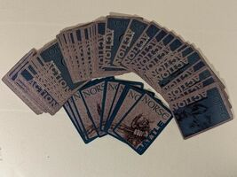 Age Of Mythologie Board Jeu Bleu Norse Action Bataille Carte Set Rechang... - $11.33