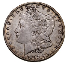 1892-O Argento Morgan Dollaro IN Extra Sottile XF Condizioni,Nice Dettaglio per - £79.66 GBP