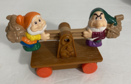 Disney Snow White And The Seven Dwarfs Mine Train Teeter Totter Rail Car Toy - £3.94 GBP