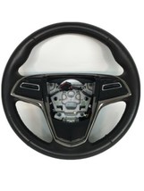 ✅ 2013 Cadillac ATS Black Leather Steering Wheel w/ Audio &amp; Cruise Contr... - $65.33