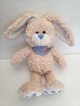 Chosun Bunny Rabbit Plush Stuffed Animal Tan Brown Blue Carrot Bandana - £19.76 GBP