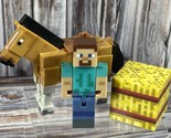 Mojang Minecraft Overworld Action Figures - 2.75&quot; Steve w/ Horse - $5.94