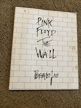 Original 1980 Pink Floyd The Wall Performed Live UK Tour Concert Program... - $88.11