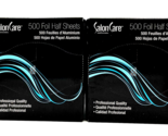 Salon Care 500 Foil Half Sheets 5&quot;X10.75&quot;-2 Pack - £31.62 GBP