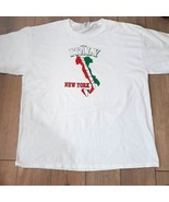 Little Italy New York shirt tshirt sz XL white NY Jerzees t-shirt men&#39;s ... - $277.64 MXN
