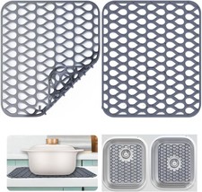 Sink Protectors For Kitchen Sink,2Pcs Kitchen Sink Mat, 13.8&#39;&#39; X, Light Grey 3 - $44.99