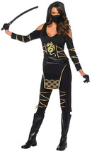 Leg Avenue Women&#39;s 3PC.Stealth Ninja, Black/Gold, Large - $112.24