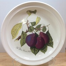 Portmeirion Pomona Dinner Plate 10.5&quot; Reine Claude Plum Fruit Ellis England - $37.39