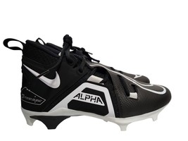 Nike Alpha Menace Pro 3 CT6649-001 Mid Football Cleats Men Black Size 7 - £46.92 GBP