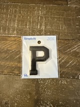 Simplicity Iron On Black Patch Letter P - $11.76