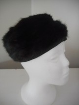 Vintage Brown Fur Pillbox hat  - $1,197.66 MXN