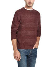 Weatherproof Vintage Mens Sweater Crewneck Striped,Large/Chianti Heather - £15.69 GBP