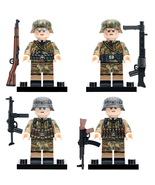 4pcs WW2 German Sumpfkleidung Camouflage Soldiers Minifigures Minifigs T... - $21.01 CAD