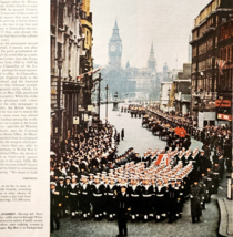 1965 Winston Churchill Funeral Procession Whitehall Sailors Life Page DW... - $24.99